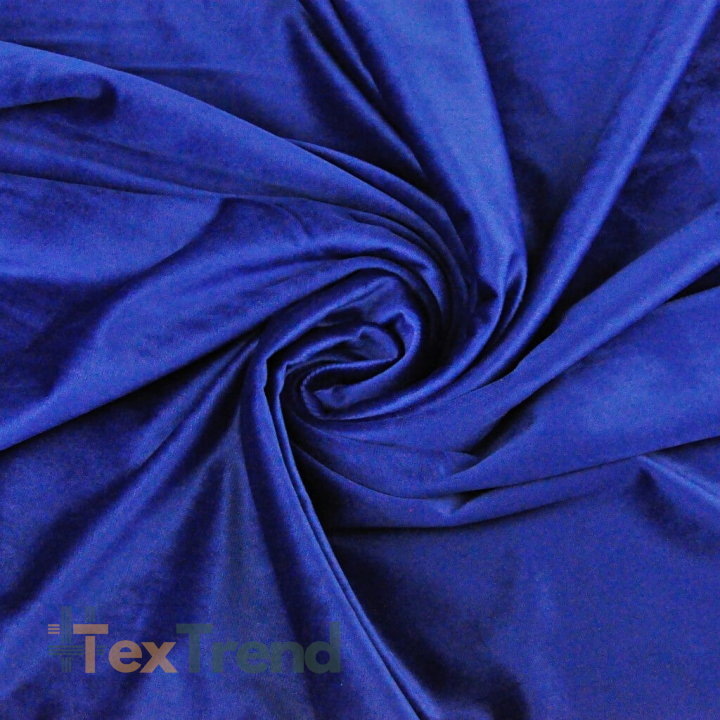 Polyester Samt - saphirblau  