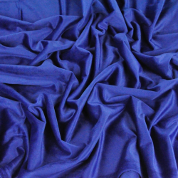 Polyester Samt - saphirblau  