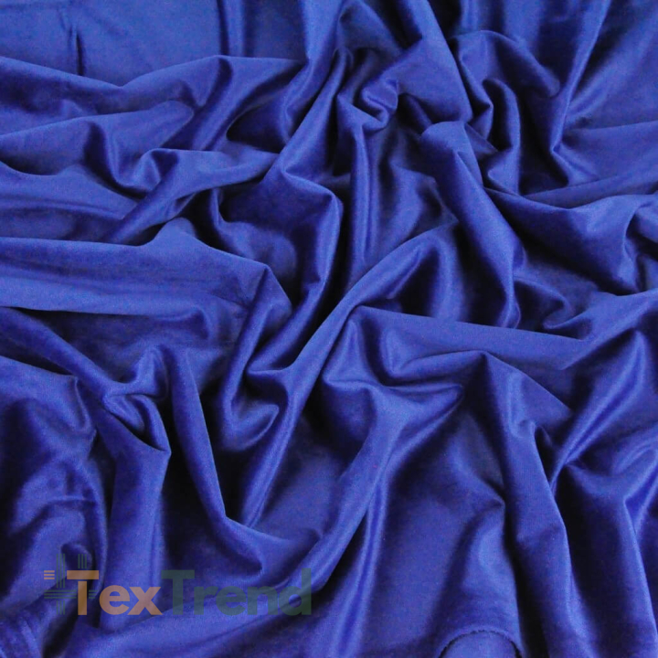 Polyester Samt - saphirblau  