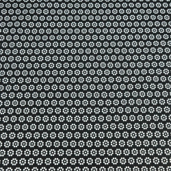 Baumwolle 100% MINI Blümchen Punkte weiß auf schwarzem Hintergrund  