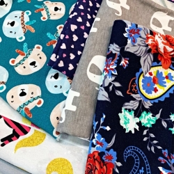 Baumwoll-Jersey Reste, Endstücke - 1kg