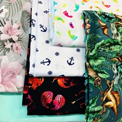 Baumwoll-Jersey Reste, Endstücke - 1kg  