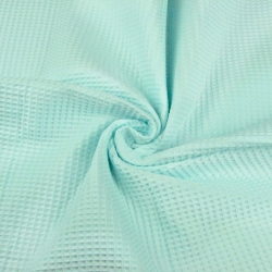 Dünner Baumwollwaffel - mintgrün  