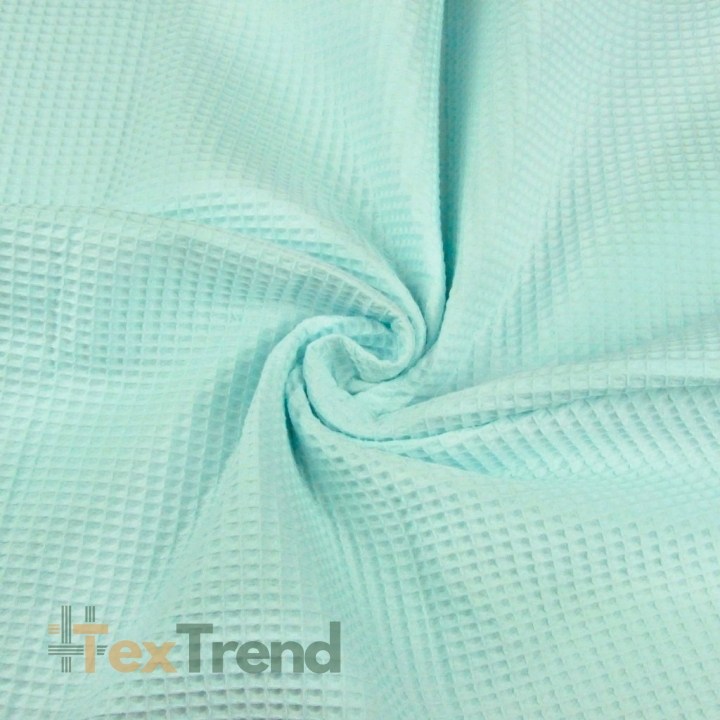Dünner Baumwollwaffel - mintgrün  