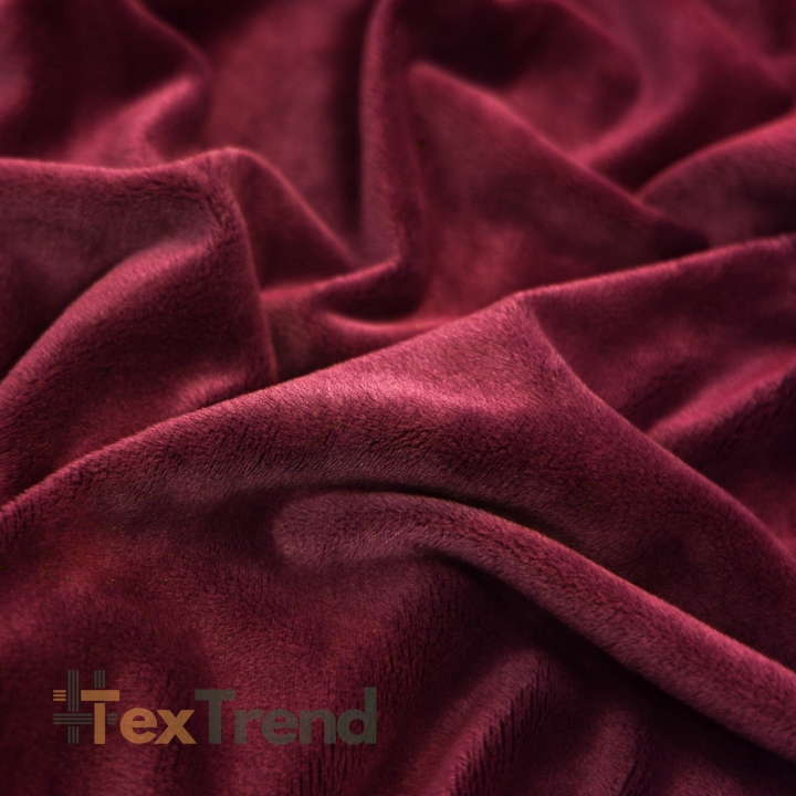 Minky glatt Premium kirschrot  