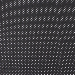 Baumwolle 100% Stecknadeln 2mm weiß auf anthrazitfarbenem Hintergrund  