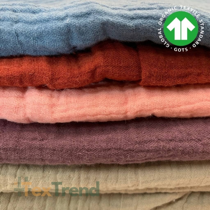 Musselin Double Gauze Reste, Endstücke - 0,5kg  