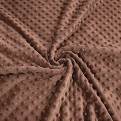Minky Premium nussbraun (Mocha Mousse)  