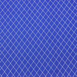 Baumwolle 100% weiße Rauten auf saphirblauem Hintergrund  