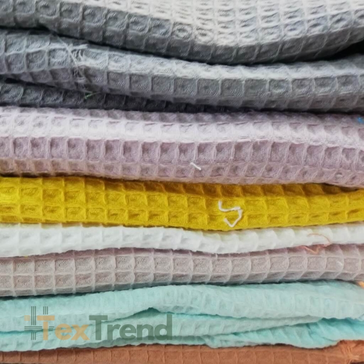 Baumwoll-Waffel Reste, Endstücke - 1kg