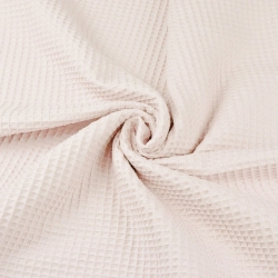 Dünner Baumwollwaffel - pudriger Rosa  