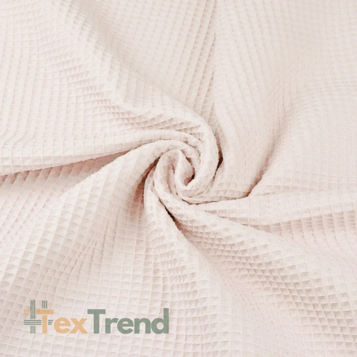 Dünner Baumwollwaffel - pudriger Rosa  