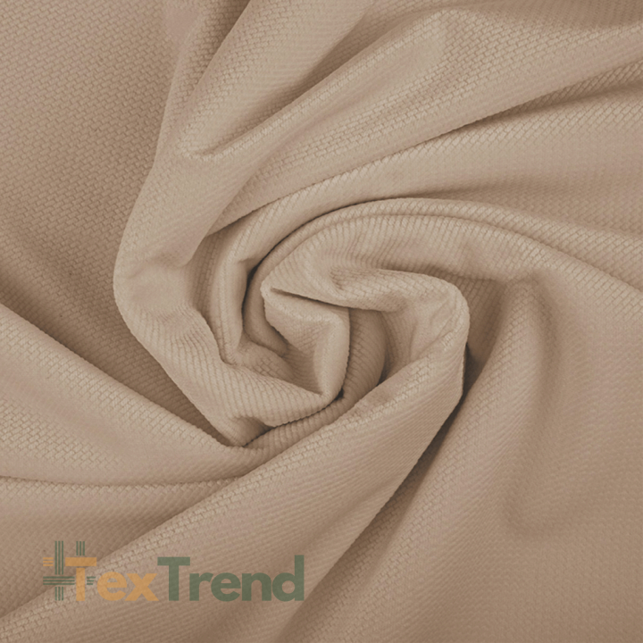 Velours glatt sandfarben  