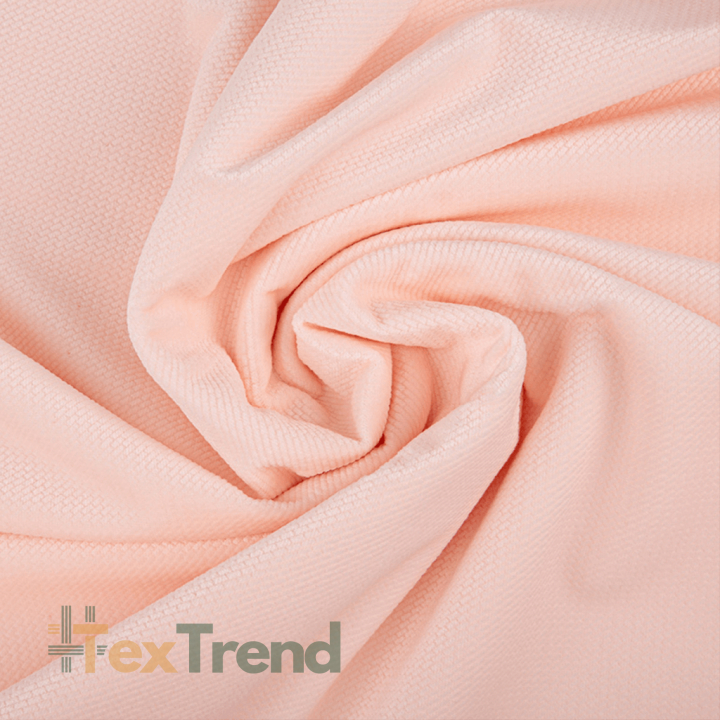 Velours glatt helles Aprikose  