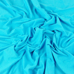 Jersey-Stoff einfarbig türkis  