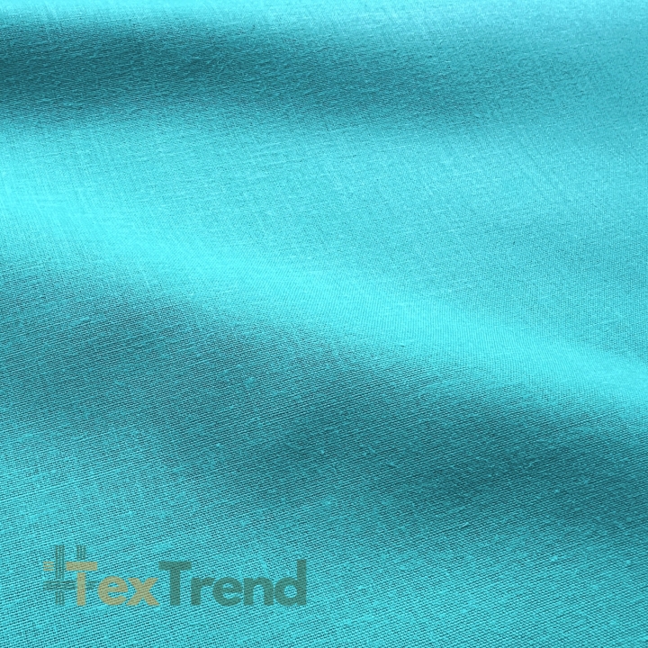 Baumwolle 100% einfarbig türkis - 7  