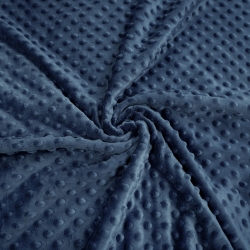 Minky Premium dunkelblau-grau (Nacht Schatten)  