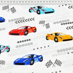 Baumwolle 100% Supersportwagen auf weißem Hintergrund  