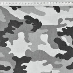 100% Baumwolle - MORO-Muster schwarz-grau-dunkelgrau  