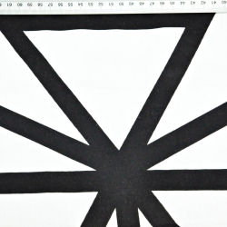 Baumwolle 100% Spinnennetz schwarz auf weißem Hintergrund  