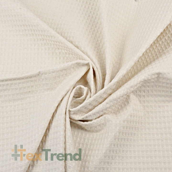 Baumwolle Waffel natur  