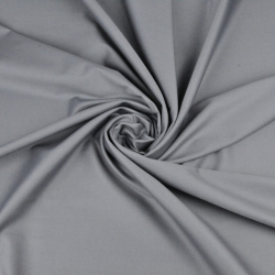 Baumwoll-Satin grau (stahl) - 220cm  