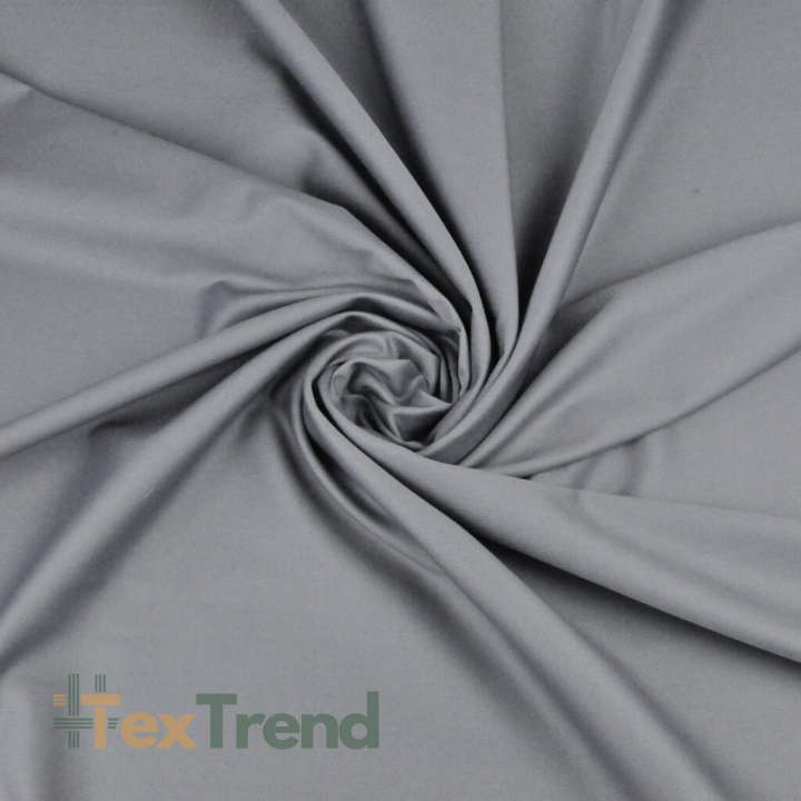 Baumwoll-Satin grau (stahl) - 220cm  