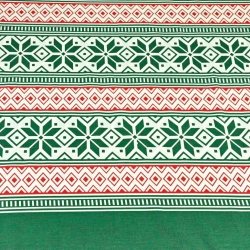 Baumwolle 100% Weihnachtsmuster Streifen mit Sternen grün  