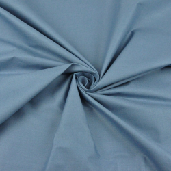 Baumwolle 100% einfarbig schmutziges Blau - 72  