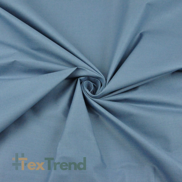 Baumwolle 100% einfarbig schmutziges Blau - 72  