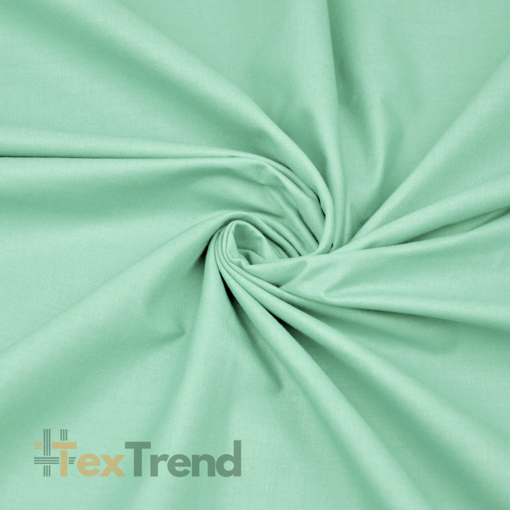 Baumwolle 100% einfarbig dunkle Minze - 77  