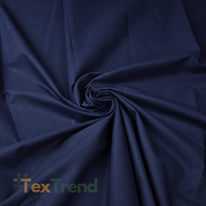 Baumwolle 100% einfarbig navy - 32  