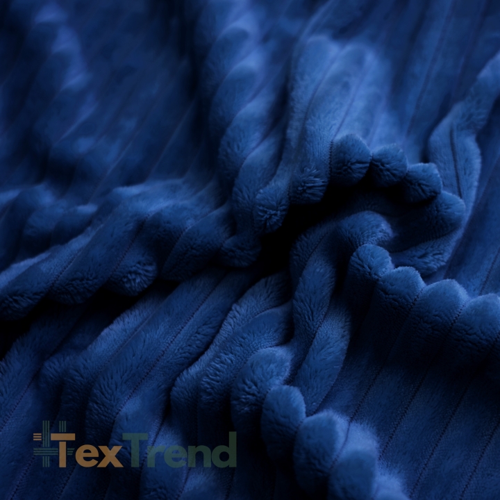 Minky Premium Streifen navy (Poseidon)  