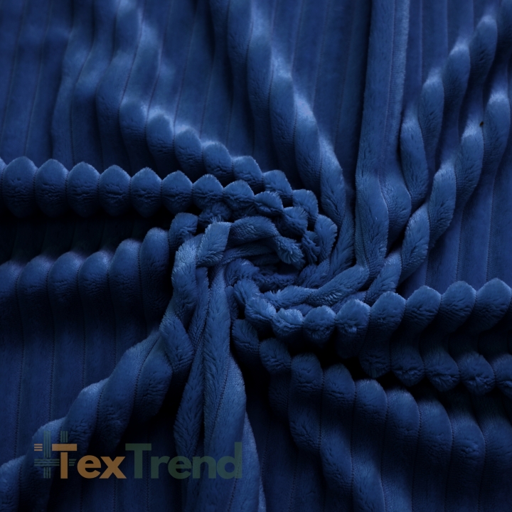 Minky Premium Streifen navy (Poseidon)  