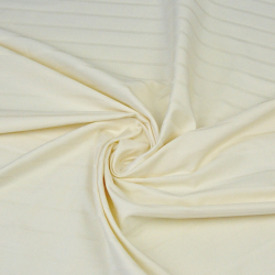 Baumwolle Damast ecru Streifen und Streifen  