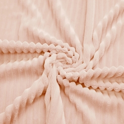 Minky Premium Streifen hell aprikose (soft pink)  