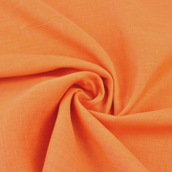 Leinen 100% Bekleidungsstoff orange - 125g  