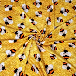 Jersey Druck digital - Bienen auf Honigwaben  