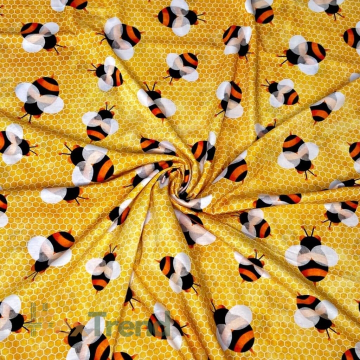 Jersey Druck digital - Bienen auf Honigwaben  