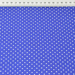 Baumwolle 100% Stecknadeln 2mm weiß auf marineblauem Hintergrund  