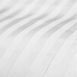 Baumwoll-Satin weiß mit 9mm Streifen  