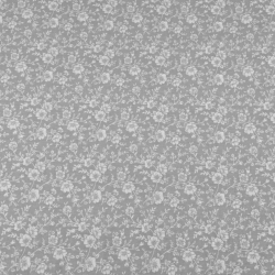 Baumwolle 100% Kletterpflanzen MINI weiß auf grauem Hintergrund  