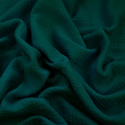Baumwolle Musselin double gauze dunkelgrün (Botanical Garden)  
