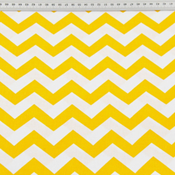 Baumwolle 100% Zickzack dunkelgelb  