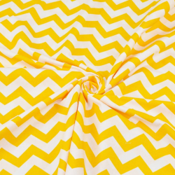 Baumwolle 100% Zickzack dunkelgelb  