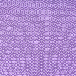 Baumwolle 100% weiße Blümchen auf lila Hintergrund  