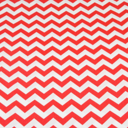 Baumwolle 100% Zickzack rot  