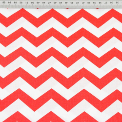 Baumwolle 100% Zickzack rot  