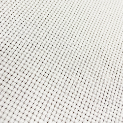 Baumwoll-Leinwand weiß zum Sticken - 42 Fäden auf 10 cm  