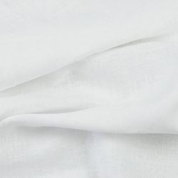 Leinen 100% Bekleidungs- und Bettwäsche weiß - 185g  